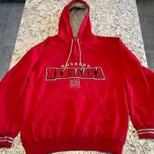 Vintage Lee Sports Nebraska Cornhuskers 1/4 zip hoodie
